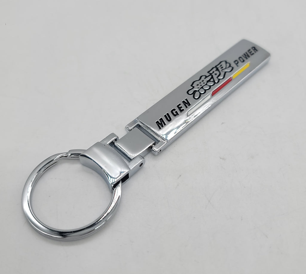 Brand New Mugen Power Alloy Chrome Car Home Keychain Ring Decoration Gift Emblem Sport