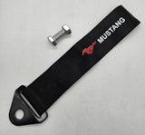 Brand New Mustang High Strength Black Tow Towing Strap Hook For Front / REAR BUMPER JDM