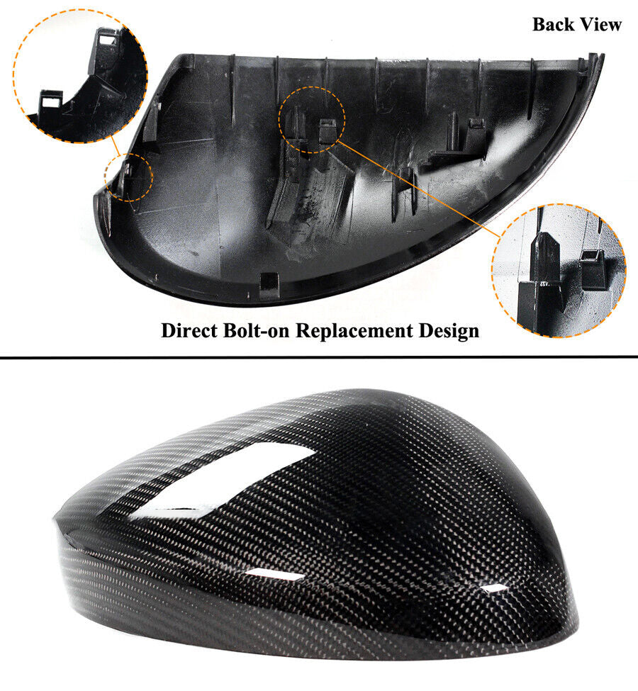 BRAND NEW 2022-2023 HONDA CIVIC REAL CARBON FIBER SIDE MIRROR COVER CAP DIRECT REPLACEMENT W/O LIGHT