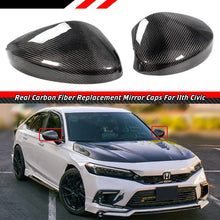 Load image into Gallery viewer, BRAND NEW 2022-2023 HONDA CIVIC REAL CARBON FIBER SIDE MIRROR COVER CAP DIRECT REPLACEMENT W/O LIGHT