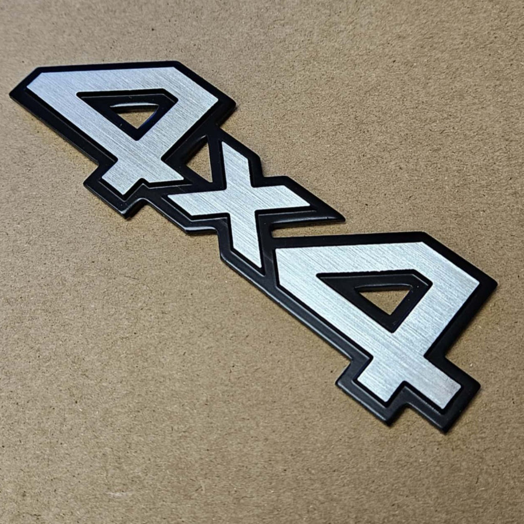 BRAND NEW UNIVERSAL 4X4 METAL STEEL TRUNK EMBLEM BADGE STICKER