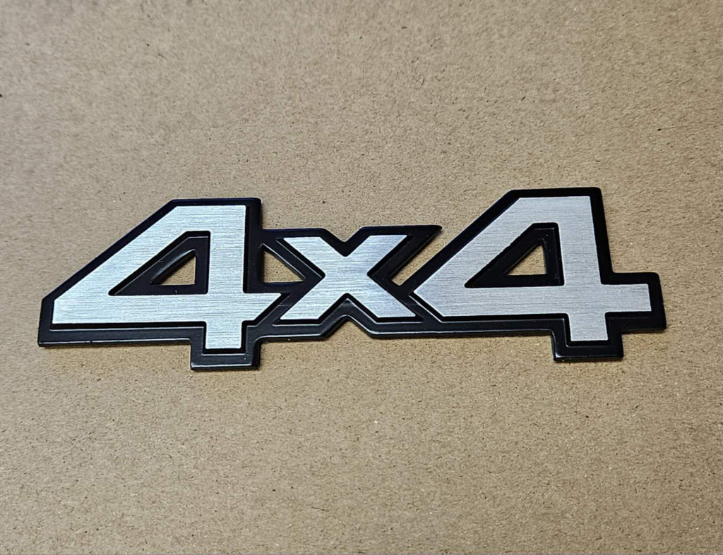 BRAND NEW UNIVERSAL 4X4 METAL STEEL TRUNK EMBLEM BADGE STICKER