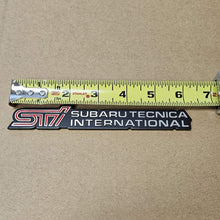 Load image into Gallery viewer, BRAND NEW UNIVERSAL SUBARU STI METAL STEEL TRUNK EMBLEM BADGE STICKER