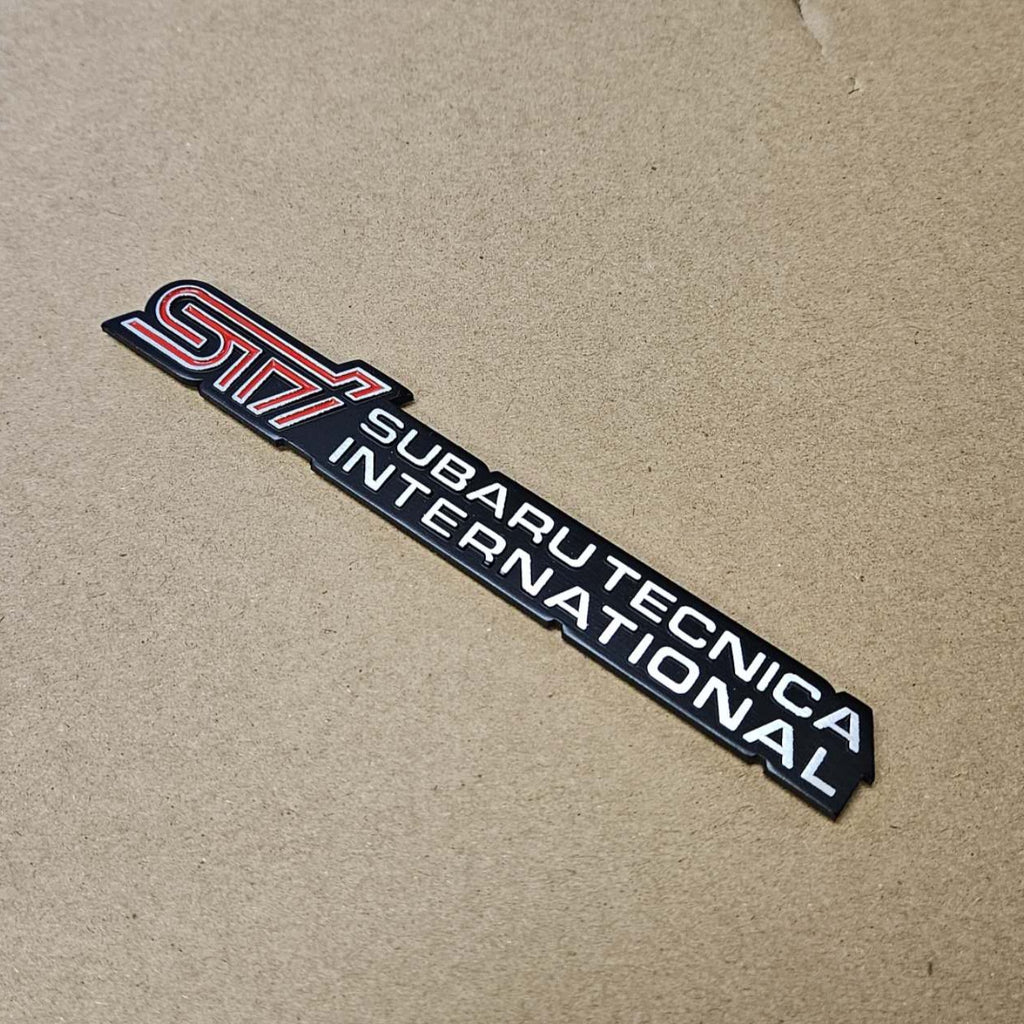 BRAND NEW UNIVERSAL SUBARU STI METAL STEEL TRUNK EMBLEM BADGE STICKER