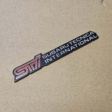 Load image into Gallery viewer, BRAND NEW UNIVERSAL SUBARU STI METAL STEEL TRUNK EMBLEM BADGE STICKER