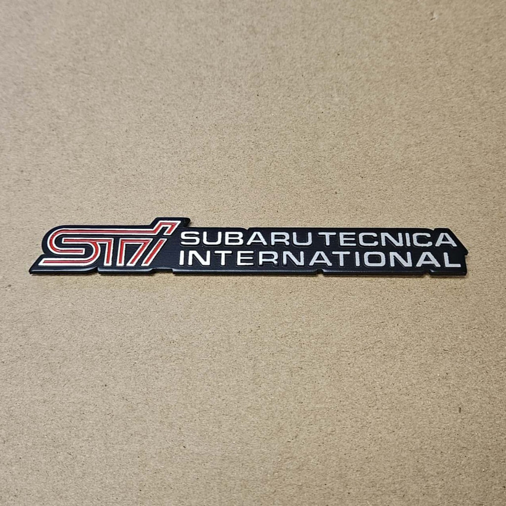 BRAND NEW UNIVERSAL SUBARU STI METAL STEEL TRUNK EMBLEM BADGE STICKER