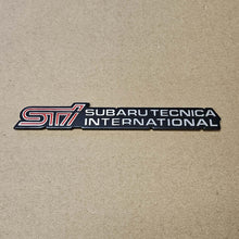 Load image into Gallery viewer, BRAND NEW UNIVERSAL SUBARU STI METAL STEEL TRUNK EMBLEM BADGE STICKER