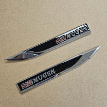 Load image into Gallery viewer, Brand New 2PCS MUGEN Metal Emblem Car Trunk Side Wing Fender Decal Badge Sticker