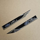 Brand New 2PCS FORD Black Metal Emblem Car Trunk Side Wing Fender Decal Badge Sticker