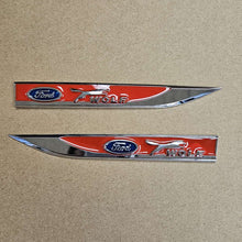 Load image into Gallery viewer, Brand New 2PCS Ford Red Metal Emblem Car Trunk Side Wing Fender Decal Badge Sticker