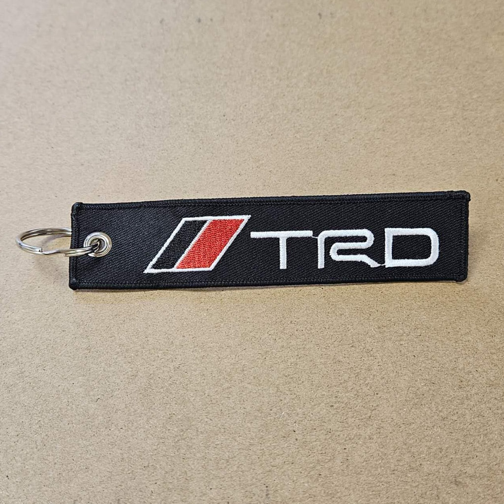 BRAND NEW TRD Black DOUBLE SIDE Racing Cell Holders Keychain Universal