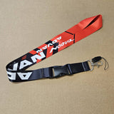 BRAND NEW ADVAN Car Keychain Tag Rings Keychain JDM Drift Lanyard Black