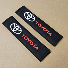 Load image into Gallery viewer, Brand New Universal 2PCS TOYOTA Fabric Seat Belt Cover Shoulder Pads Cushions