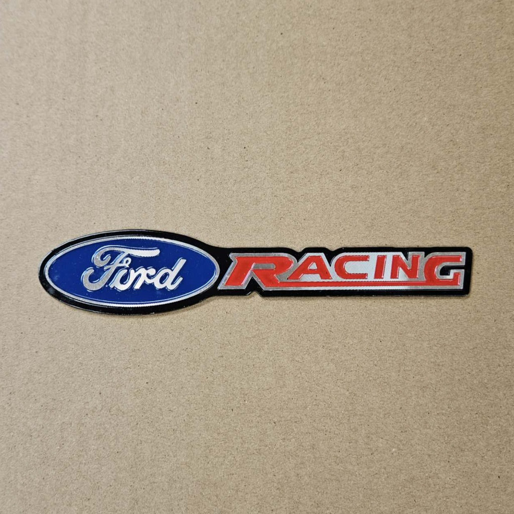 BRAND NEW UNIVERSAL FORD RACING METAL STEEL TRUNK EMBLEM BADGE STICKER