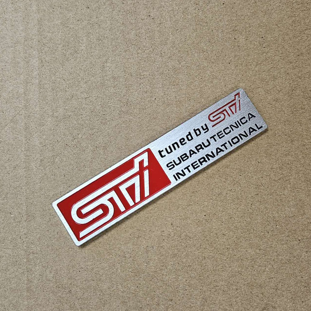 BRAND NEW UNIVERSAL STI SUBARU METAL STEEL TRUNK EMBLEM BADGE STICKER