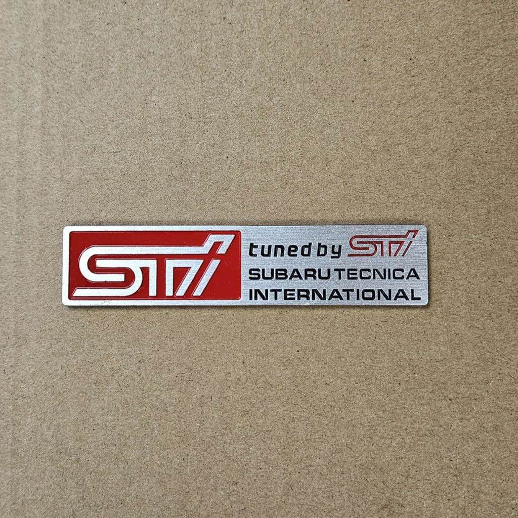 BRAND NEW UNIVERSAL STI SUBARU METAL STEEL TRUNK EMBLEM BADGE STICKER