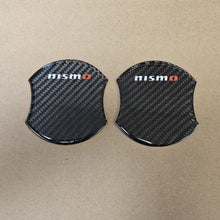 Load image into Gallery viewer, BRAND NEW UNIVERSAL 2PCS NISMO REAL CARBON FIBER ANTI-SCRATCH DOOR HANDLE PROTECTOR