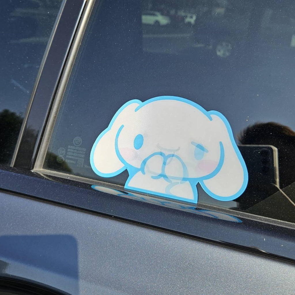 Brand New Sanrio Cinnamoroll 3D Lenticular Motion Car Sticker Decal Peeker