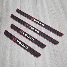 Load image into Gallery viewer, Brand New 4PCS Universal Volvo Red Rubber Car Door Scuff Sill Cover Panel Step Protector