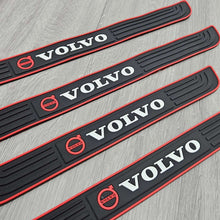 Load image into Gallery viewer, Brand New 4PCS Universal Volvo Red Rubber Car Door Scuff Sill Cover Panel Step Protector