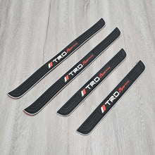 Load image into Gallery viewer, Brand New 4PCS Universal TRD SPORTINO Silver Rubber Car Door Scuff Sill Cover Panel Step Protector