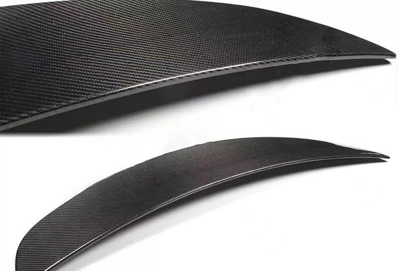 BRAND NEW 2016-2024 TESLA MODEL X GLOSSY REAL CARBON FIBER REAR TRUNK LID SPOILER WING