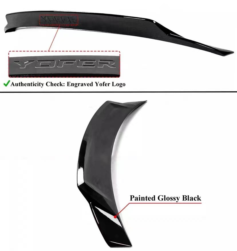 BRAND NEW 2022-2025 HONDA CIVIC HATCHBACK YOFER V3 GLOSSY BLACK HIGHKICK Duckbill Trunk Spoiler