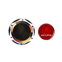 Load image into Gallery viewer, Brand New Jdm Acura Burnt Blue Engine Oil Cap With Real Carbon Fiber Acura Sticker Emblem For Acura