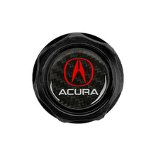 Load image into Gallery viewer, Brand New Acura Black Engine Oil Cap With Real Carbon Fiber Acura Sticker Emblem For Acura