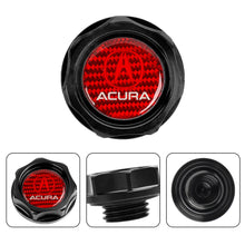 Load image into Gallery viewer, Brand New Acura Black Engine Oil Cap With Real Carbon Fiber Acura Sticker Emblem For Acura