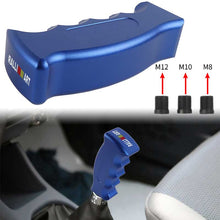 Load image into Gallery viewer, Brand New Ralliart Universal Blue Aluminum Slotted Pistol Grip Handle Manual Gear Shift Knob Shifter M8 M10 M12