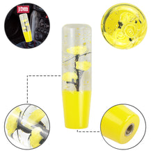 Load image into Gallery viewer, Brand New Universal 150mm Sakura Yellow Glitter Rose Flowers Manual Car Gear Stick Shift Knob M8 M10 M12