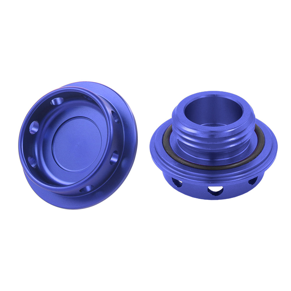 Brand New JDM Blue Aluminum Engine Oil Fuel Filler Cap Billet For Toyota