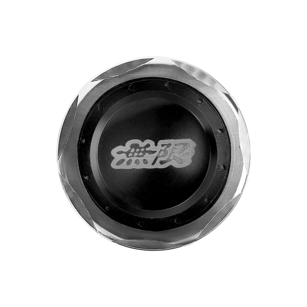 Brand New JDM Mugen Emblem Brushed Black Engine Oil Filler Cap Badge For Honda / Acura