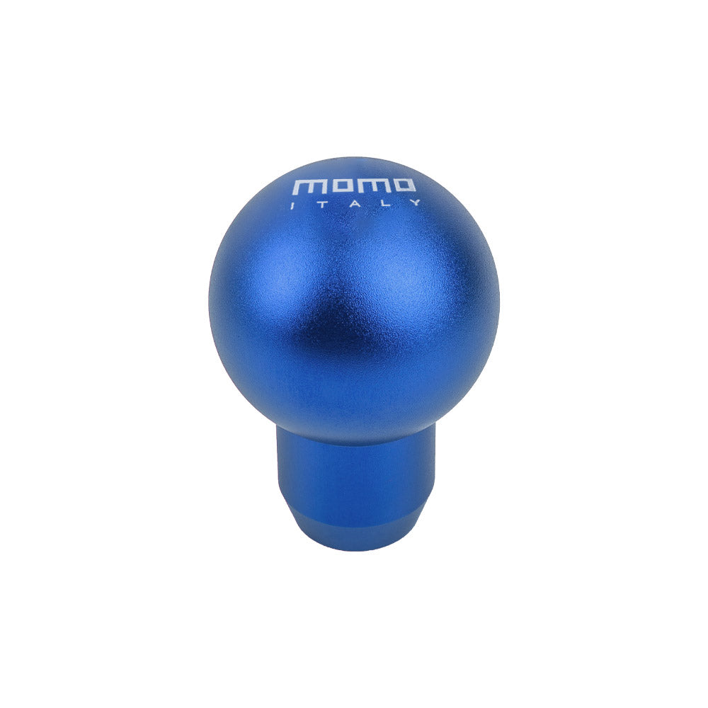 BRAND NEW UNIVERSAL MOMO Racing Universal Blue Aluminum Round Shift Knob Lever Knob M8 M10 M12