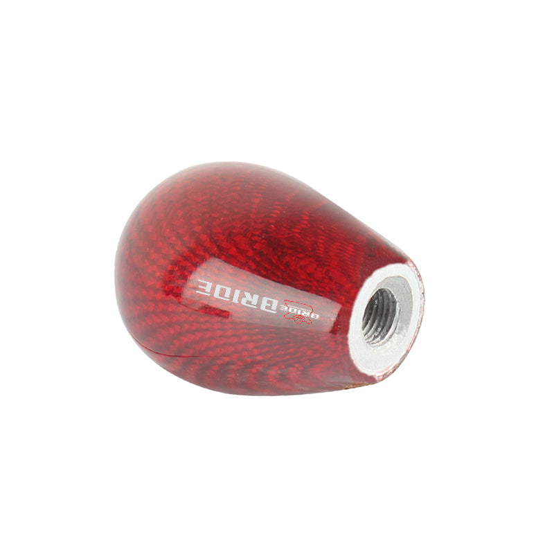 Brand New Universal Bride Red Real Carbon Fiber Manual Gear Stick Shift Knob Shifter M8 M10 M12