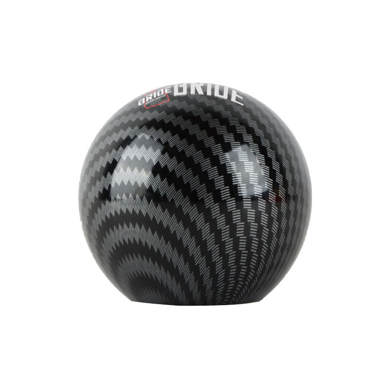 BRAND NEW UNIVERSAL BRIDE JDM Aluminum Carbon Fiber Style Round Ball Manual Gear Stick Shift Knob Universal M8 M10 M12