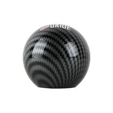 Load image into Gallery viewer, BRAND NEW UNIVERSAL BRIDE JDM Aluminum Carbon Fiber Style Round Ball Manual Gear Stick Shift Knob Universal M8 M10 M12