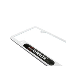 Load image into Gallery viewer, Brand New Universal 1PCS BRIDE Silver Metal License Plate Frame