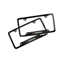 Load image into Gallery viewer, Brand New Universal 2PCS BRIDE Glossy Black Metal License Plate Frame