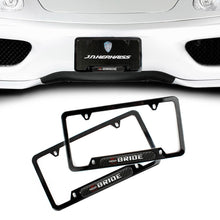 Load image into Gallery viewer, Brand New Universal 2PCS BRIDE Glossy Black Metal License Plate Frame