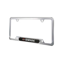 Load image into Gallery viewer, Brand New Universal 2PCS BRIDE Chrome Metal License Plate Frame