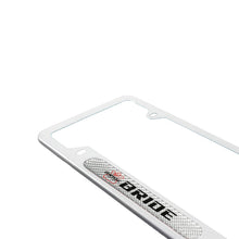 Load image into Gallery viewer, Brand New Universal 1PCS BRIDE Silver Metal License Plate Frame