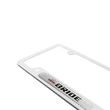 Load image into Gallery viewer, Brand New Universal 2PCS BRIDE Silver Metal License Plate Frame