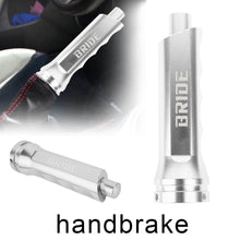 Load image into Gallery viewer, Brand New Universal 1PCS Bride Silver Aluminum Car Handle Hand Brake Sleeve Cover