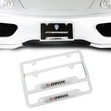 Load image into Gallery viewer, Brand New Universal 2PCS BRIDE Silver Metal License Plate Frame