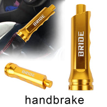 Load image into Gallery viewer, Brand New Universal 1PCS BRIDE Gold Aluminum Car Handle Hand Brake Sleeve Cover