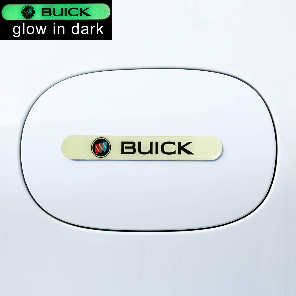 Brand New 8PCS BUICK Glows in Dark Green Car Trunk Side Fenders Door Badge Scratch Guard Sticker