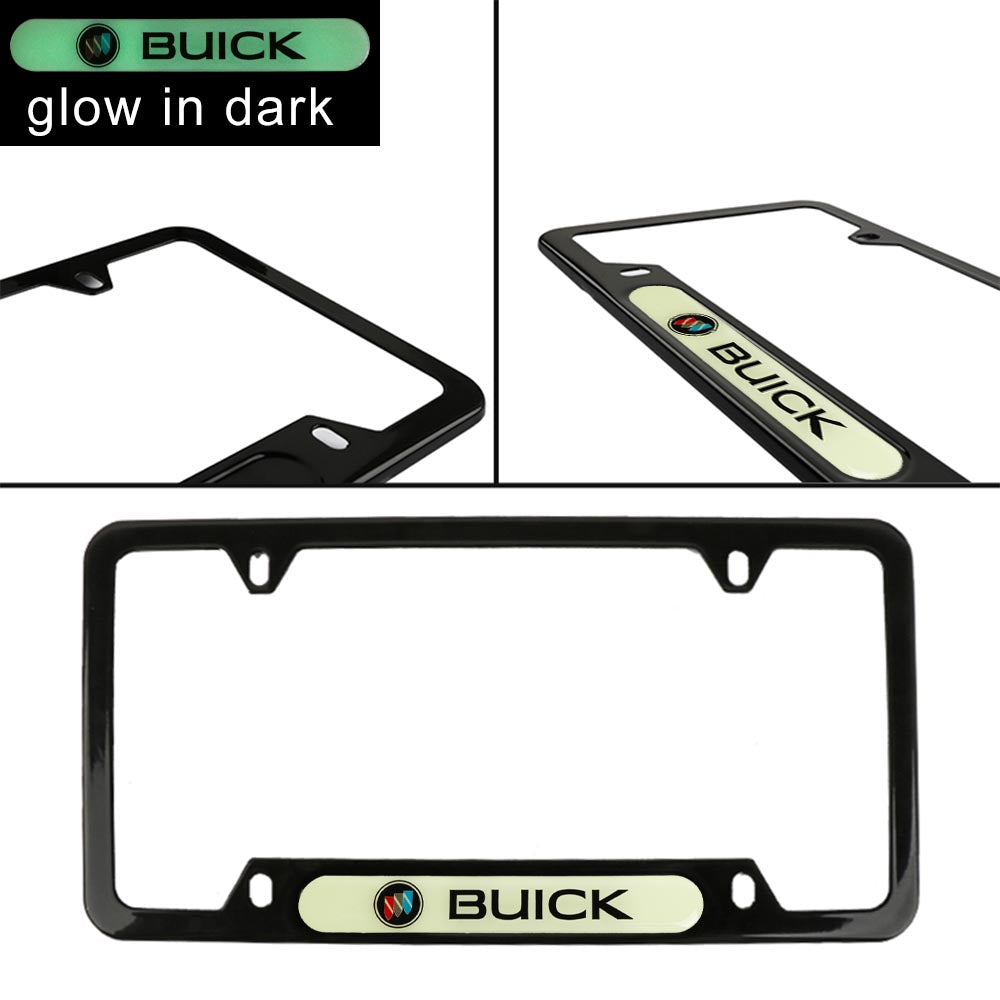 Brand New Universal 1PCS BUICK Black Metal License Plate Frame