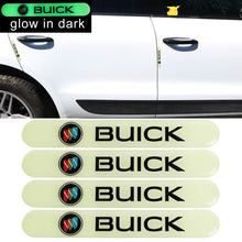 Load image into Gallery viewer, Brand New 4PCS BUICK Glows in Dark Green Car Trunk Side Fenders Door Badge Scratch Guard Sticker